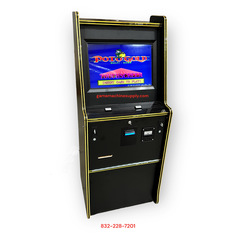 (Premium) Pot O Gold, Keno 510 Stand-Up Cabinet Game Machine with Wide 22" Touch Screen (Casino Machine)