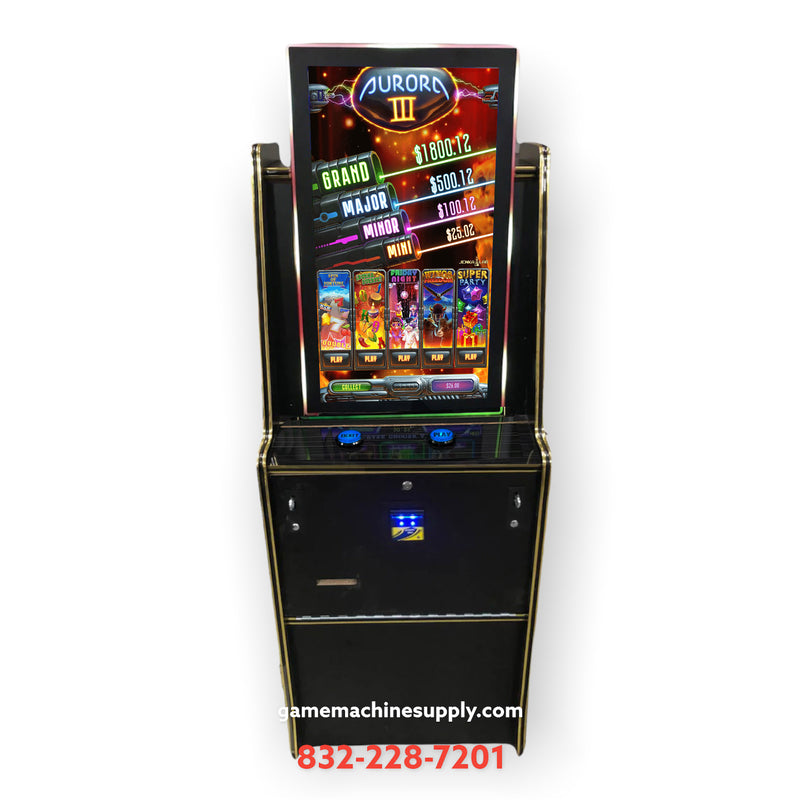 Aurora III - 5 Games in 1 Skill Game Machine Standup Cabinet (Casino Machine)