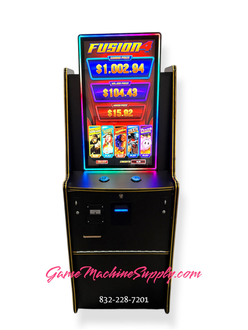 Fusion 1 - 6 Standup Skill Game Machine - 2025-Gen Design 4K Touch Screen (Board Ready Cabinet)