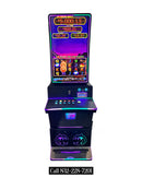 Metal Standup Game Machine Cabinet with 32" Curve Touchscreen Monitor (equipped with anti-zap and anti-phishing Devices)