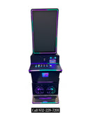 Metal Standup Game Machine Cabinet with 32" Curve Touchscreen Monitor (equipped with anti-zap and anti-phishing Devices)