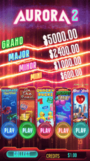 Aurora II - 5 Games in 1 Skill Game Machine Standup Cabinet (Casino Machine)
