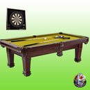 Barrington Hatherley 100" Billiard Table Set & Dartboard Set Bundle