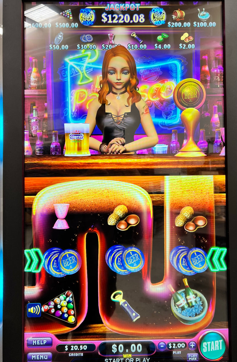 Skill Game - High Roller Club 3 in 1 - Lucky Shamrock, Happy Hour & Crazy Fishin - Game Machine (Casino Machine) 2024 3rd-Gen Design Featuring New Crystal 4K Touch Screen