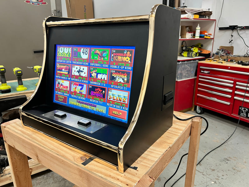 (Premium) Pot O Gold, Keno 510 Counter Top Game Machine with Wide 22" Touch Screen (Casino Machine)