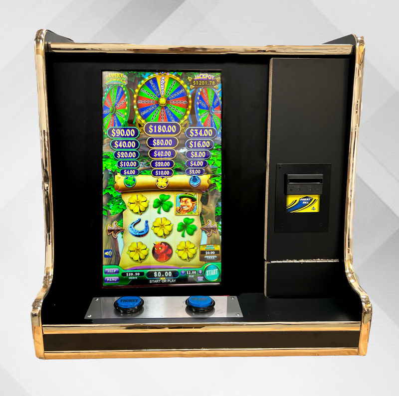 Skill Game - High Roller Club with Lucky Shamrock Counter Top Game Machine (Casino Machine)
