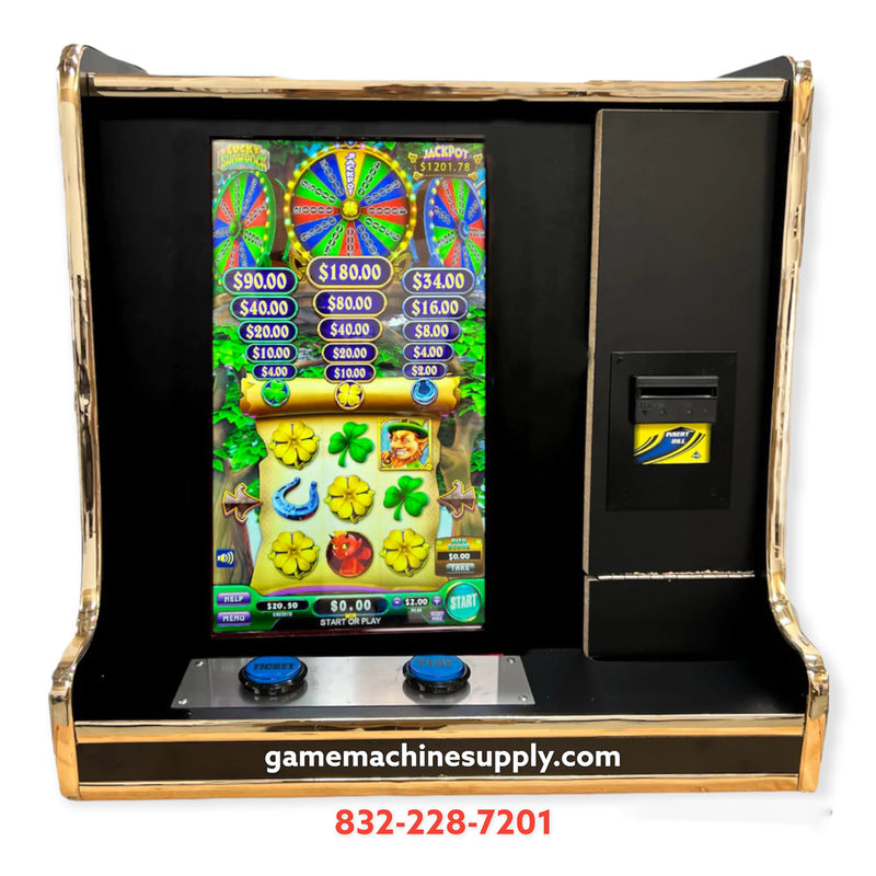 Skill Game - High Roller Club with Lucky Shamrock Counter Top Game Machine (Casino Machine)