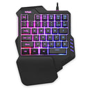 RedThunder One-Handed Mechanical Gaming Keyboard RGB Backlit Portable Mini Gaming Keypad Game Controller for PC PS4 Xbox Gamer